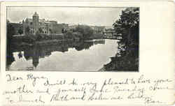 River Scene Binghamton, NY Postcard Postcard