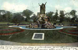 King Fountain, Washington Park Postcard