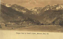 Canyon West Of Stead's Hotel Postcard