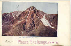 Mount Of The Holy Cross Scenic, CO Postcard Postcard