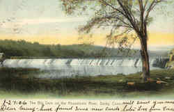 The Big Dam On The Housatonic River Postcard