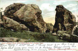 Judges Cave, West Rock Park Postcard