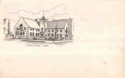 Public Library Joliet, IL Postcard 
