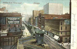 Elevated R. R. Union Loop Postcard