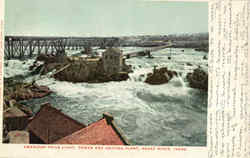 American Falls Light Snake River, ID Postcard Postcard