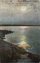 Cape Elizabeth From Cushing's Island At Sunset Postcard