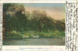 Island Park Fargo, ND Postcard Postcard