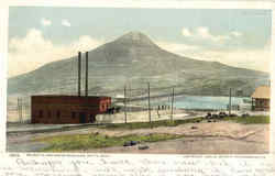Big Butte And Water Reservoir Montana Postcard Postcard