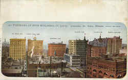 Panorama Of High Buildings Postcard