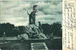 Moses Fountain , Washington Park Postcard
