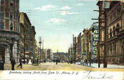 Broadway Looking North From State St. Postcard