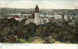 City Hall From Capitol Albany, NY Postcard Postcard