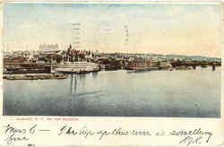 On The Hudson Postcard