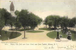 Plaza City Hall And State Street Seen From Capitol Postcard