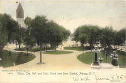 Plaza City Hall And State Street Seen From Capitol Albany, NY Postcard Postcard