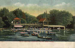 Boat House , Central Park Postcard