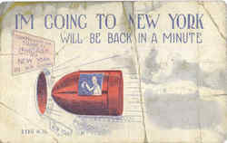 I'M Going To New York Postcard