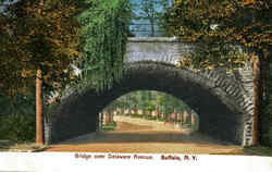 Bridge Over Delaware Avenue Postcard