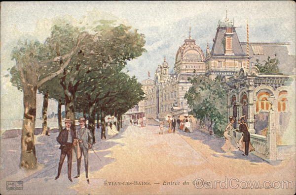 Entrance to the Casino Evian-les-Bains France