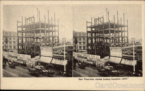 San Francisko stavba budovy casopisu Call San Francisco California