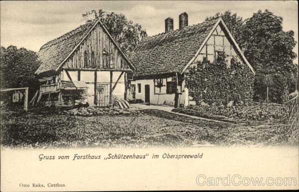 Gruss vom Forsthaus Schutzenhaus im Oberspreewald