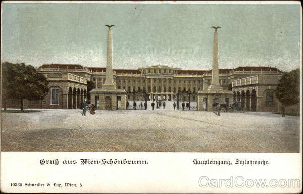 Schonbrunn Palace - Main Entrance Vienna Austria