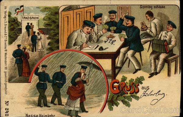 Soldiers Engaged in Various Leisure Activities Military