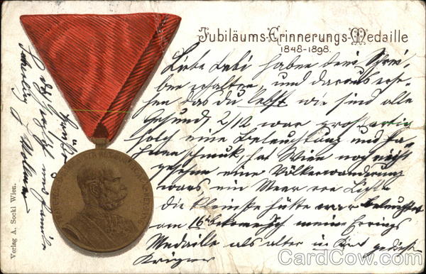 Emperor Franz Josef I Golden Jubilee Medal, 1848-1898 Austria