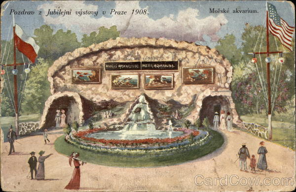 Jubilee Exhibition in Prague 1908 - Marine Aquarium