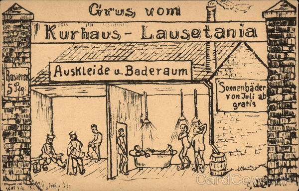 Feldpost: Grus vom Kurhaus-Lausetania - Field Post