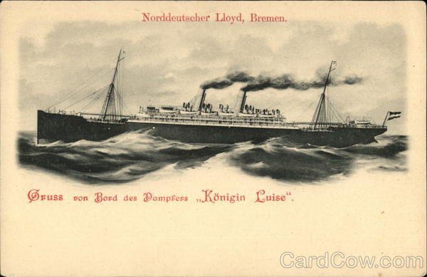 S/S Konigin Louise, Norddeutscher Lloyd Steamers