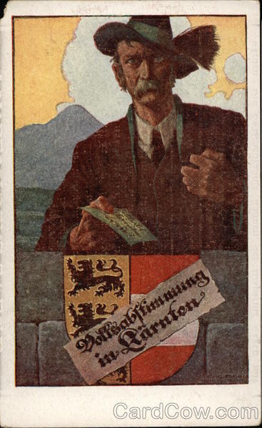 People's Plebiscite in Carinthia 1920. Austria