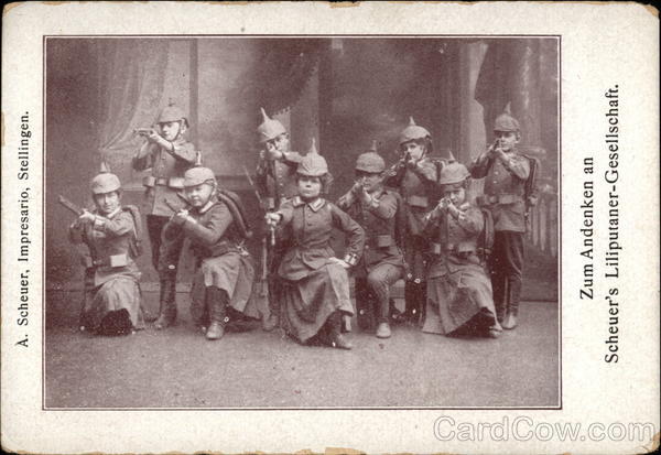 Zum Andenken an Scheuer's Liliputaner-Gesellschaft