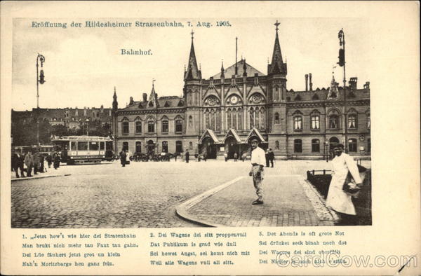 Hildesheim Strassenbahn (street-car) Grand opening Germany