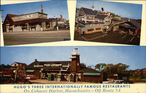 Hugo's Three Internationally Famous Restaurants Cohasset Massachusetts