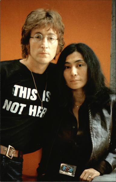 John Lennon and wife Yoko Ono Celebrities