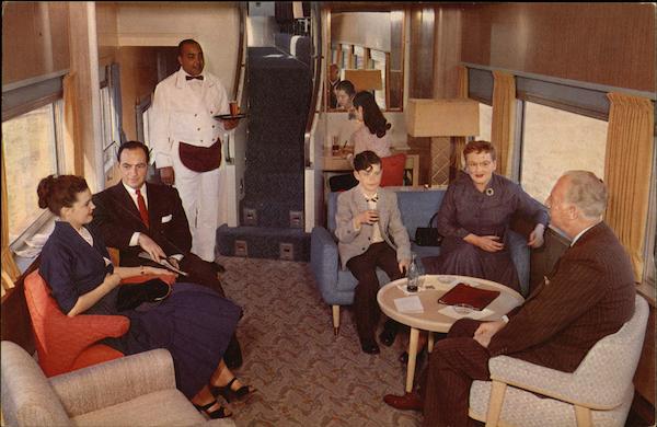 Downstairs Lounge, Astra Dome Trains, Railroad