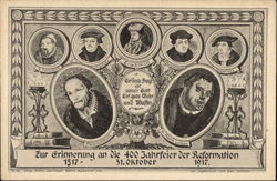 400 Year Celebration of the Reformation - 31st October 1517-1917 Postcard