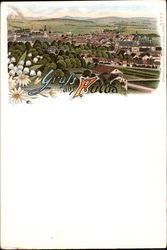 View of Town Fulda, Germany Postcard Postcard