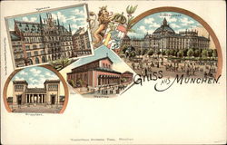 Greetings from Munich Postcard