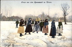 Winter in The Spreewald Postcard