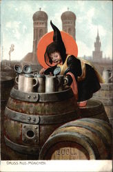 Gruss Aus Munich Postcard