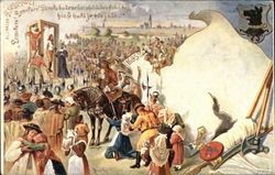 Public Hanging in 1695 Germany Postcard Postcard