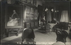 North American College - Parlor Postcard