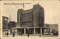 Antwerpen - Ingang van den tunnel voor voetgangers / Anvers - Entrée du tunnel pour piétons Postcard