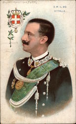 King of Italy - Victor Emmanuel III Postcard