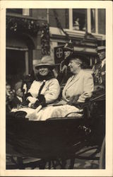 Two Women Riding in a Carriage Postcard