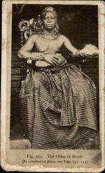 The Obba of Benin in Ceremonial Dress Postcard