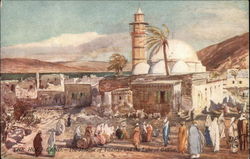 Mosque of Tiberias and the Lake of Galilee Postcard