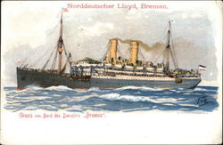 Norddeutscher Lloyd "Bremen" Postcard